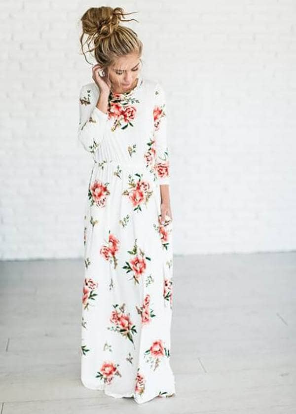 Functional Maxi Dress With Pockets And Easy Flow And Grace