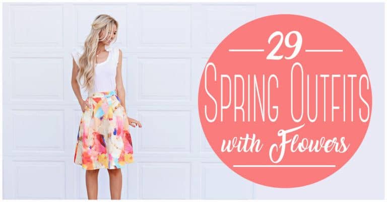 Featured image for “29 Chic Spring Outfits With Flowers”