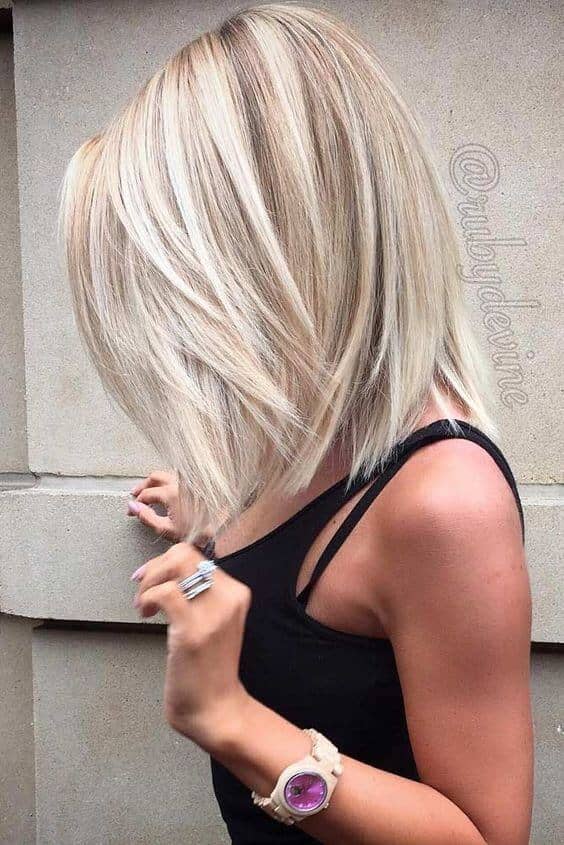 Blonde Hair Color with bun