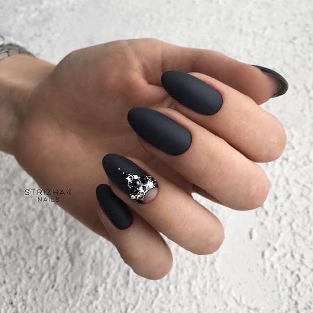 Matte Black With an Intricate Design