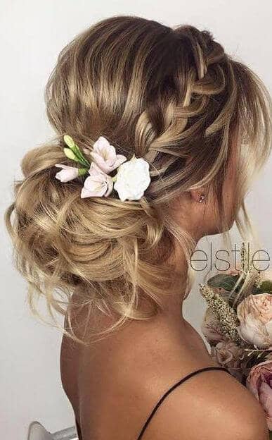 Elegant Side Braid And Knot