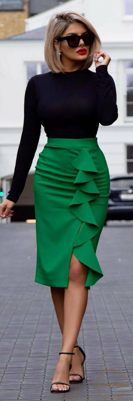 You Can Never Go Wrong With A Colorful Pencil Skirt
