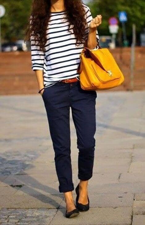 Cuff Pants And Stripes