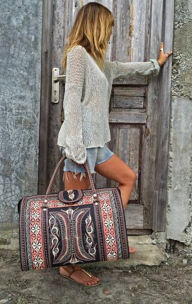 Bohemian Briefcase Bag