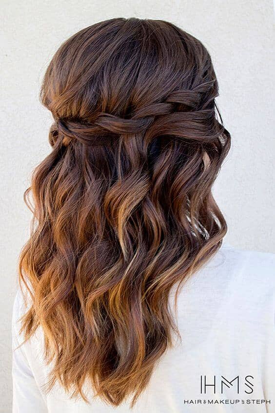 Braided Crown And Easy Waves