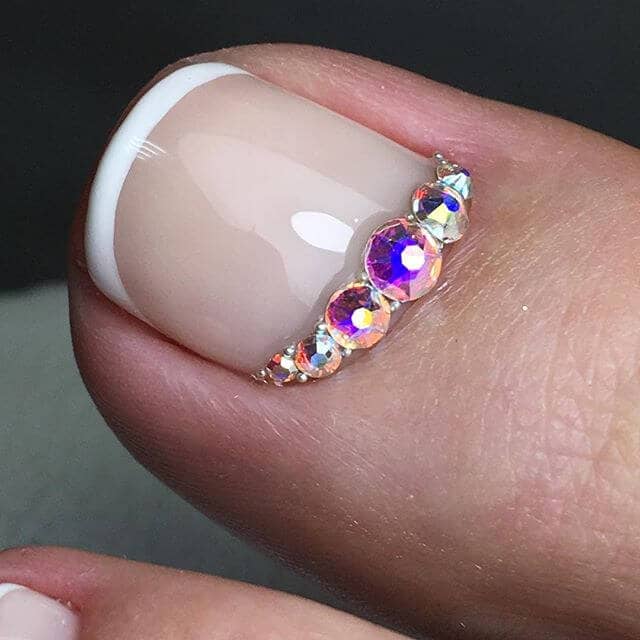 French tip With a Little Bling