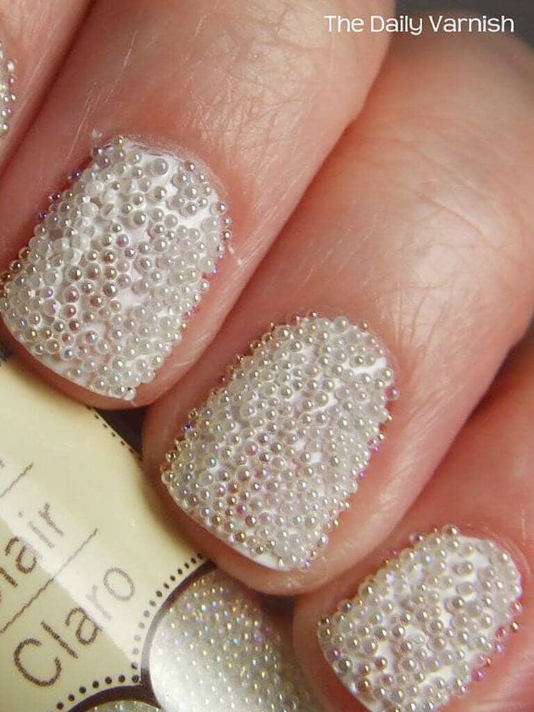 One-of-a-Kind Pearly Nail Designs