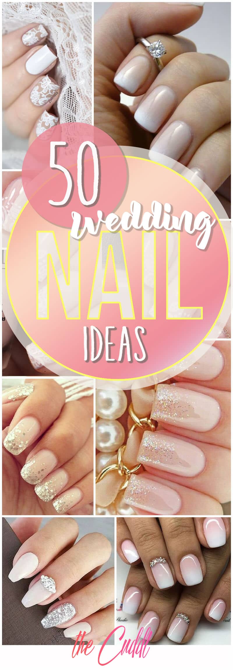 50 Stunning Wedding Nail Inspirations to Express Your Personality