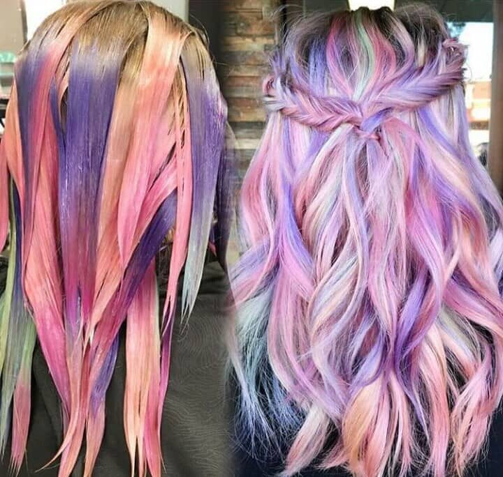 50 Stunningly Styled Unicorn Hair Color Ideas To Stand Out From