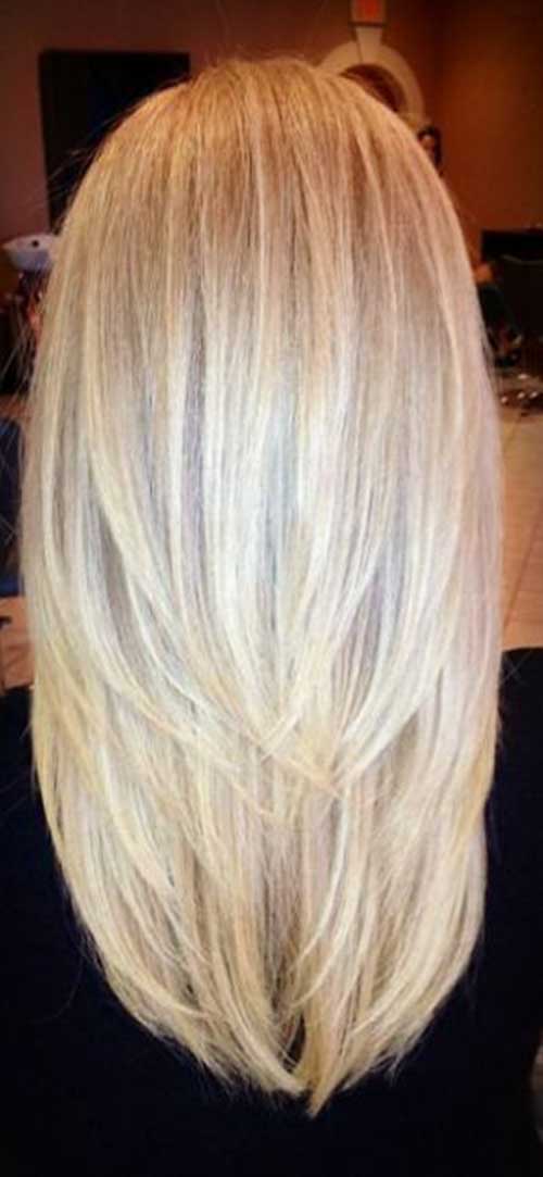 Young blonde hair color with long mop