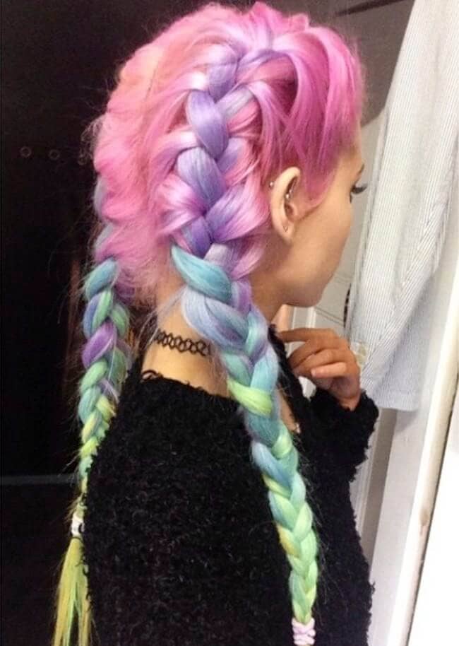 Unicorn braids are the trend we all need to try-so gorgeous!