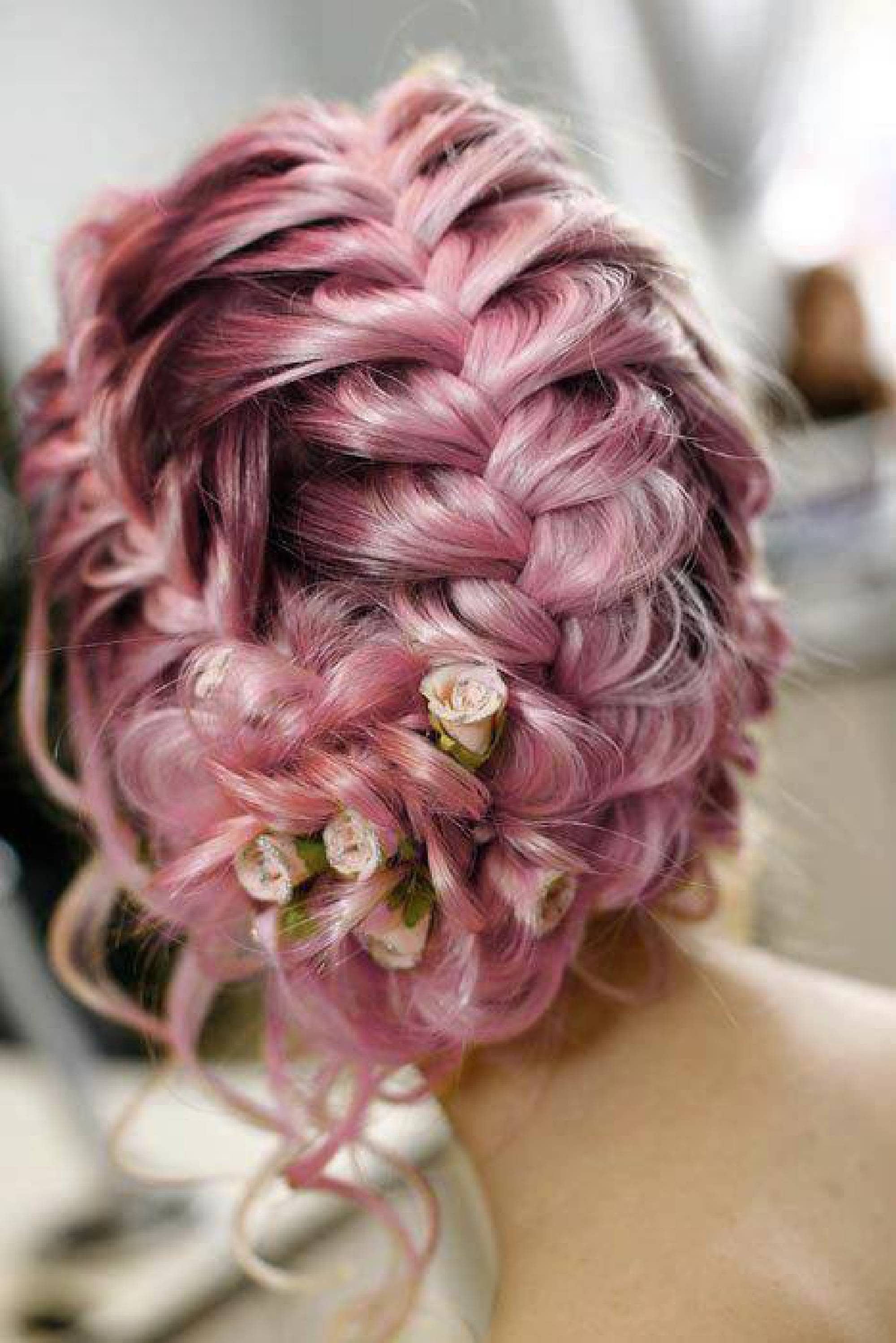 Tie under a braid for your updo