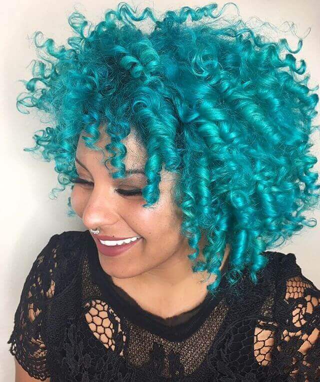 Wild Turquoise Corkscrew Curls for You