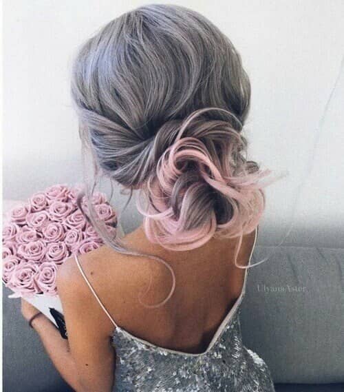 Silver Gray with Pink Accents