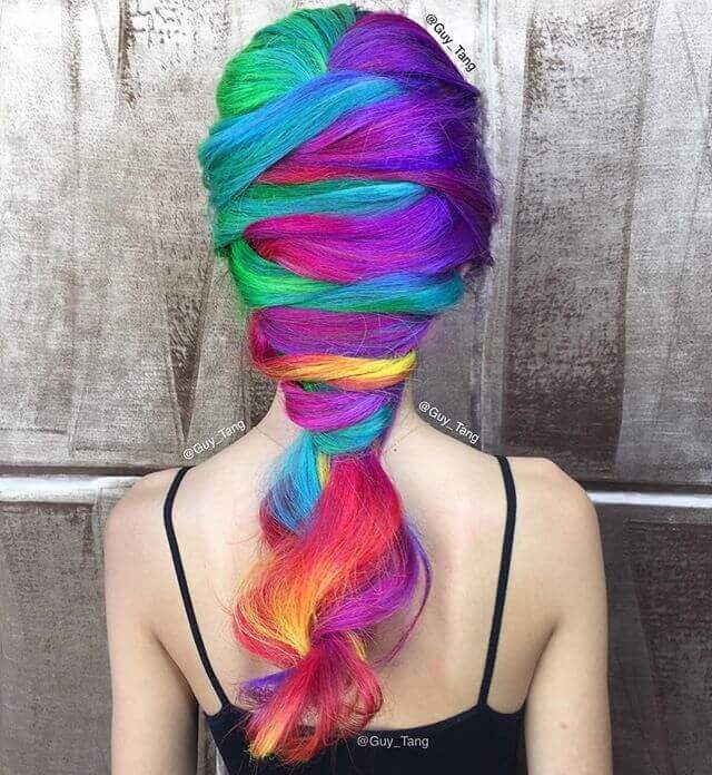 Amazing Unicorn Hair with a Creative Braid
