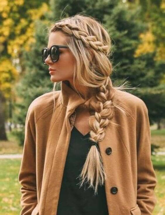 Slacken side braid for a unique look