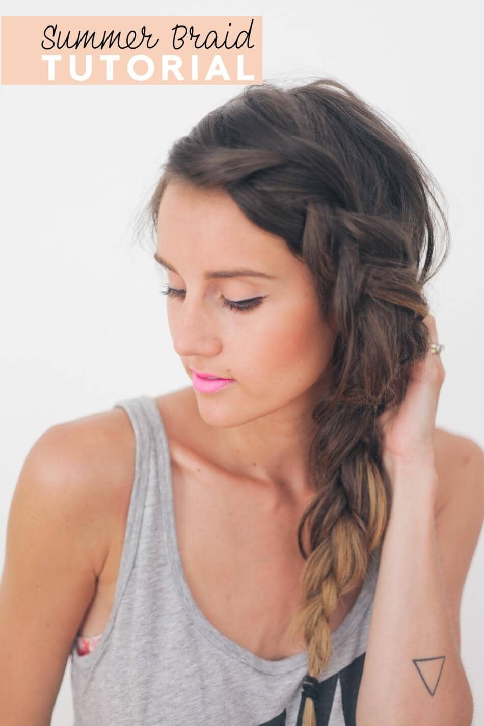 Keep cool with this side braid