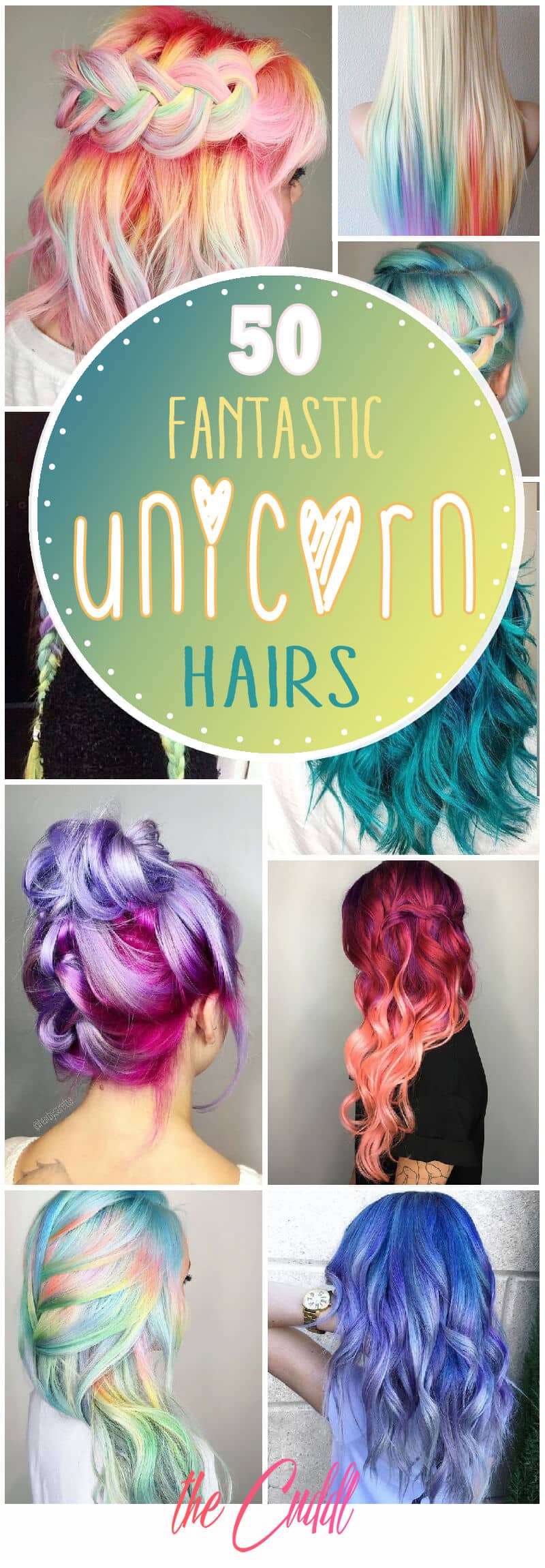 50 Stunningly Styled Unicorn Hair Color Ideas To Stand Out From