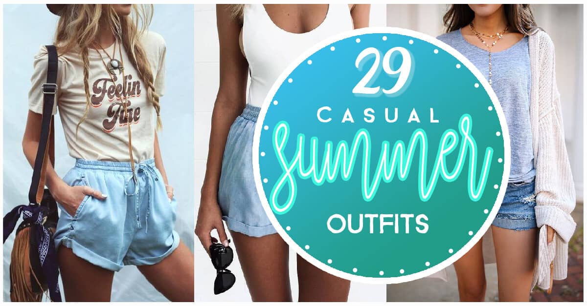 casual summer outfits with shorts