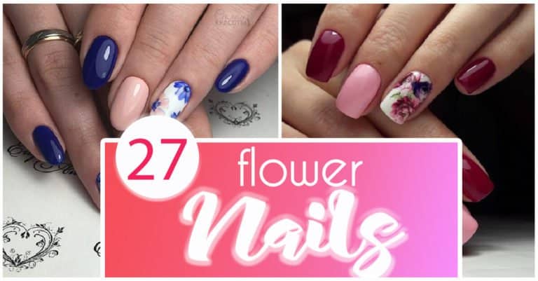 Featured image for “27 Pretty Flower Nail Inspirations”