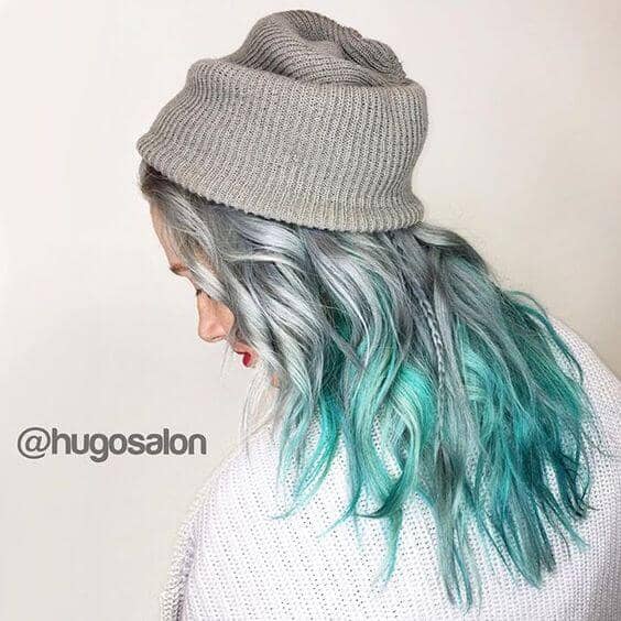 Silver Teal Sonata With Braid