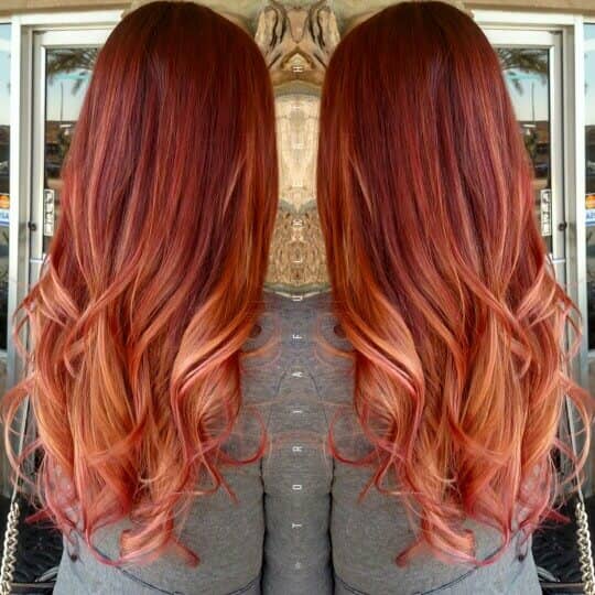 The 27 Hottest Red Ombre Hairstyles Hairs London