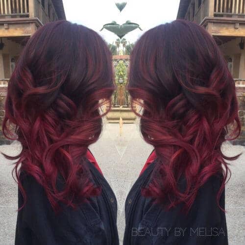 ombre red hair tumblr