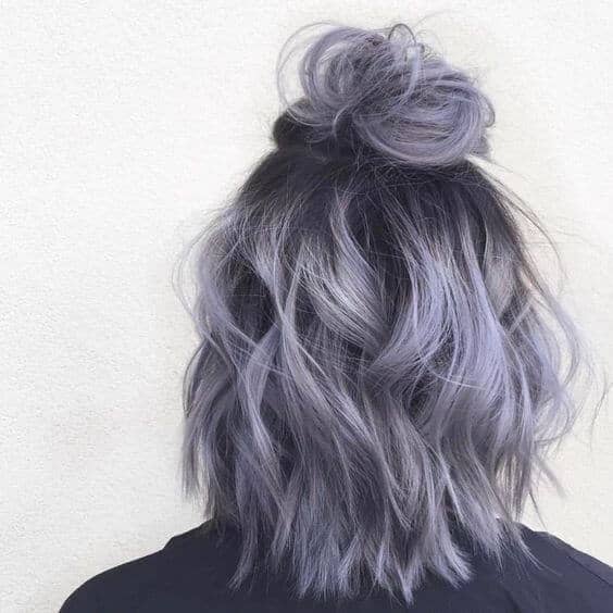 Flirty Lavender Top Knot Fun