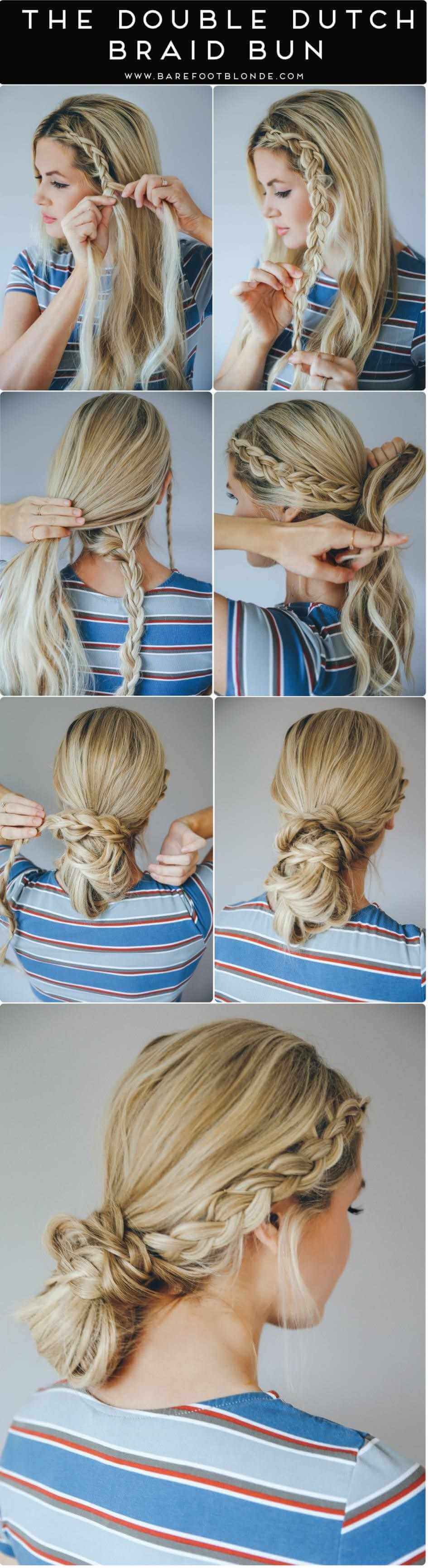 Quick and Elegant French Braid Bun