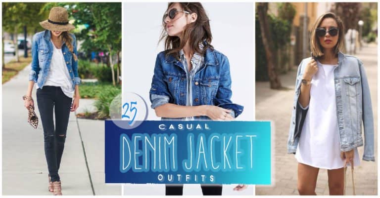 Featured image for “25 Casual Denim Jacket Outfits”