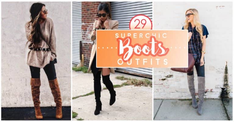 Featured image for “29 Super Chic Fall Outfits With Boots”