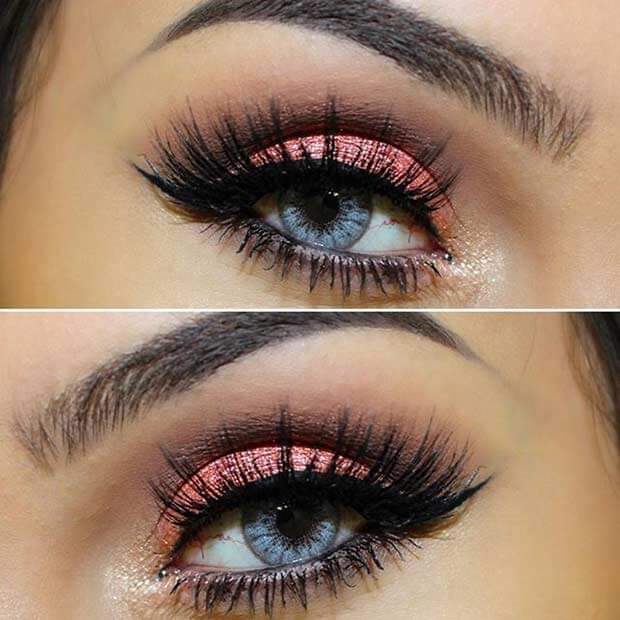 Metallic Pink with Lush Lashes