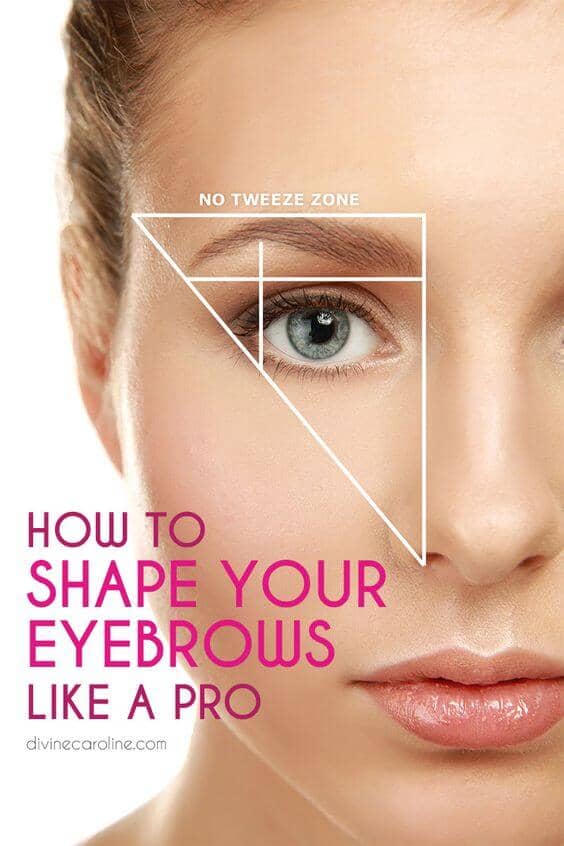 The Triangle Method of Eyebrow Shaping