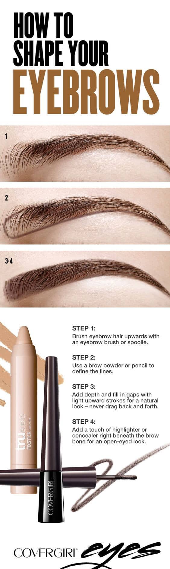 25 Step By Step Eyebrows Tutorials To Perfect Your Look