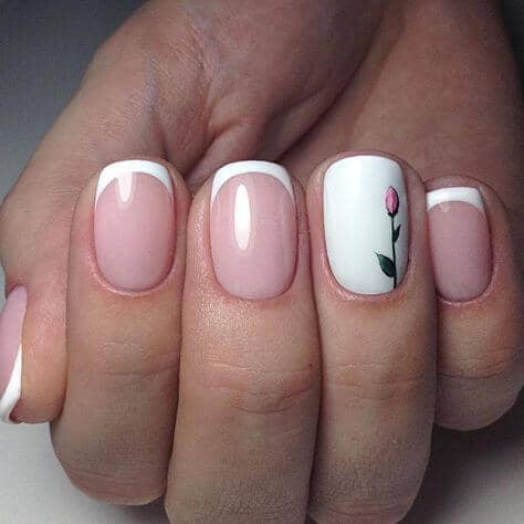 French Manicure with Classic Art