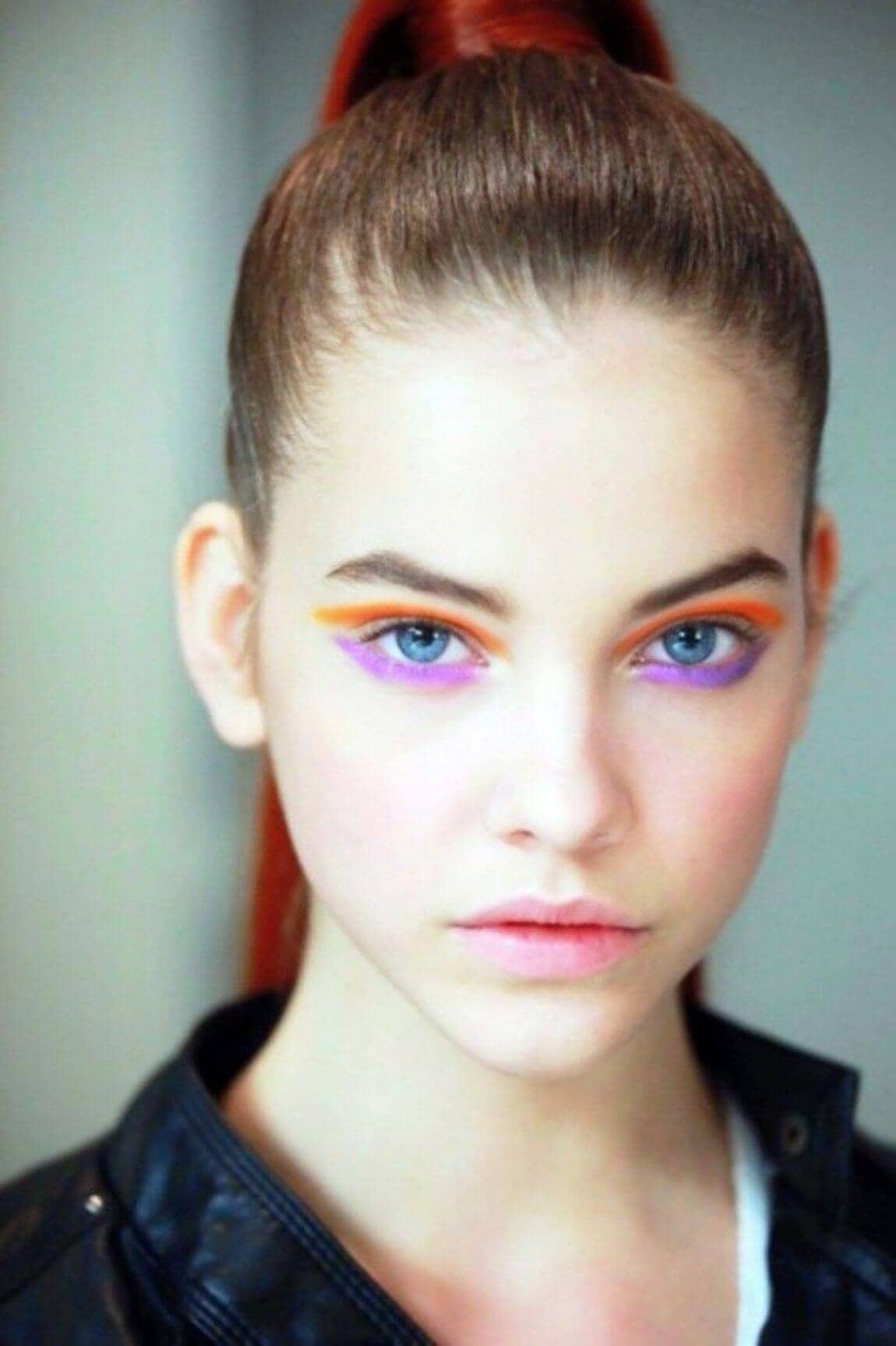 Bare Lips, Bold Eyes Runway Makeup