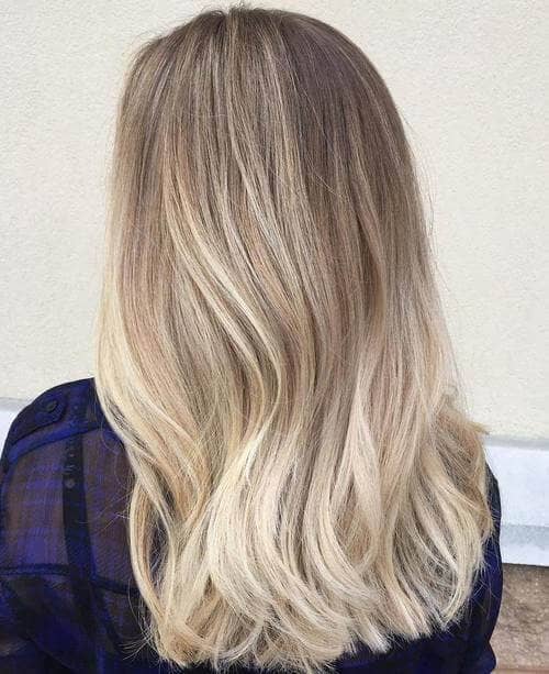 Cool Minimalist Ombre Blonde Color