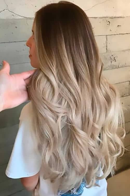 Beautiful Cascading Blonde Ombre Curls