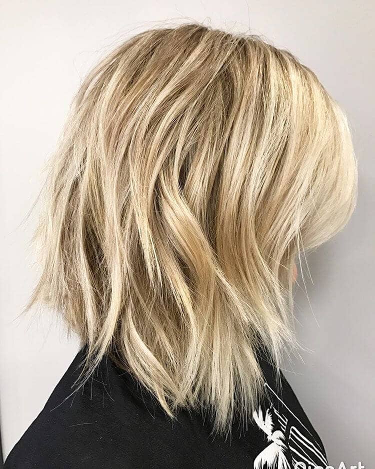 Mid-length Choppy Layered Hairstyle Idea