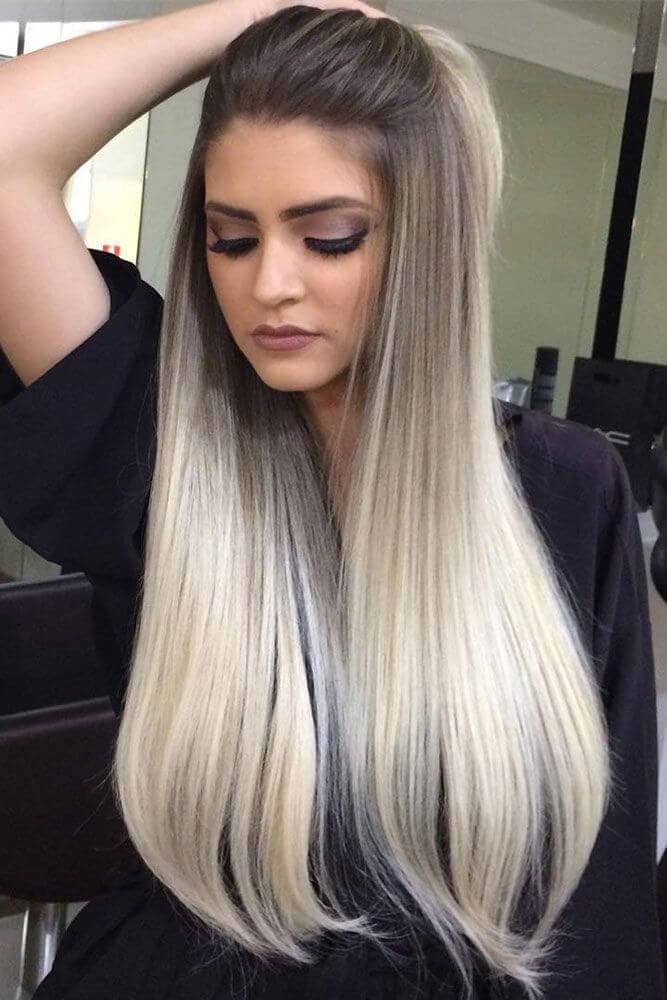 Ultra Glam Black and White Ombre