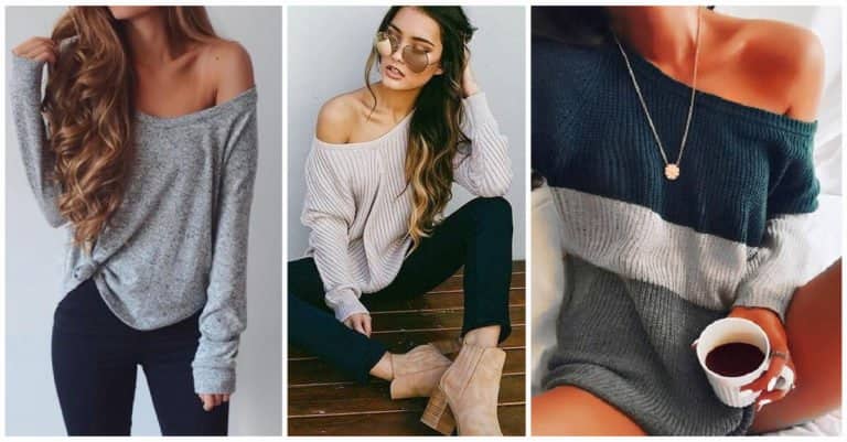 Featured image for “27 Cozy Off The Shoulder Outfits You’ll Need This Fall”