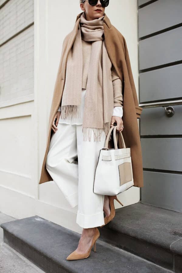 White and Light Brown Juxtapose