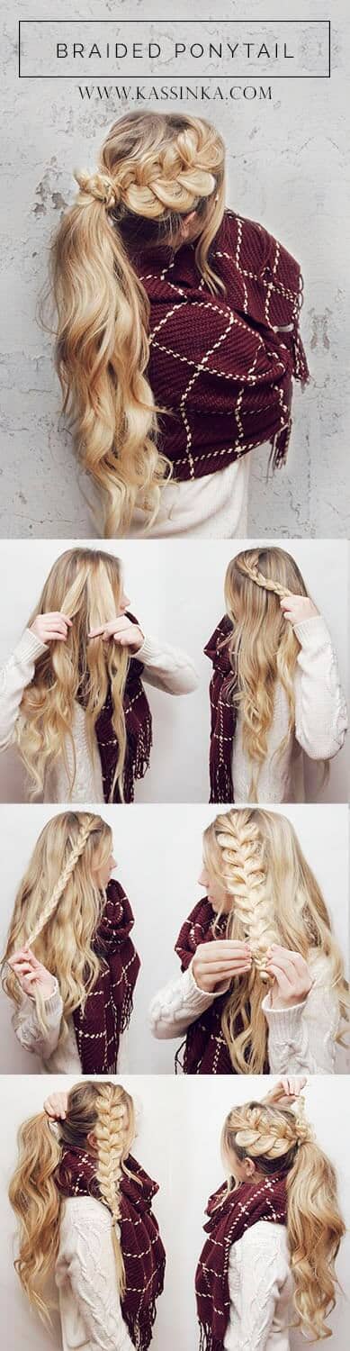 Braided Ponytail For Long Hair