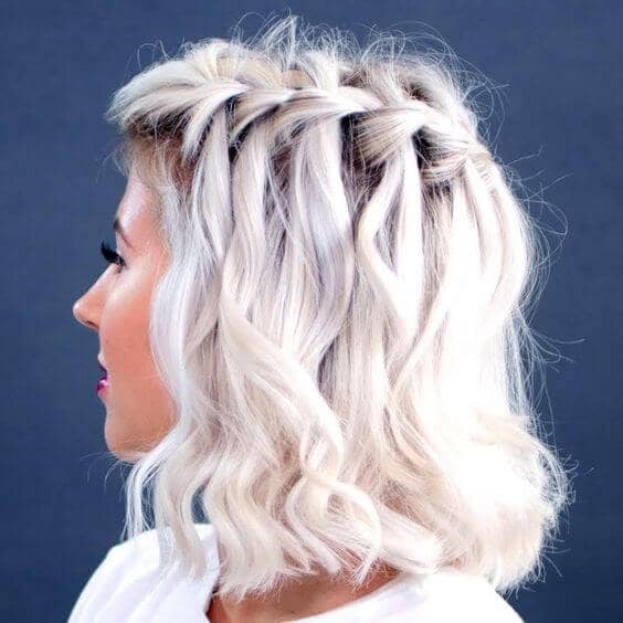 Wavy Waterfall French Braid