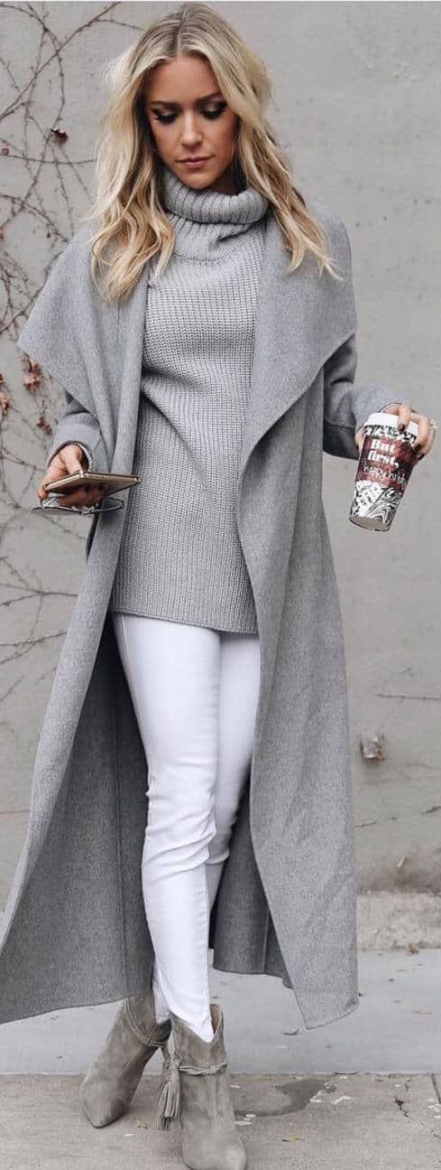 Turtle Neck Sweaters And Coffee