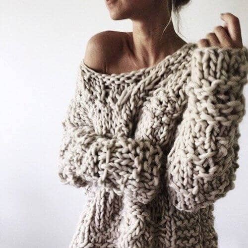 The Stay Home Chunky Knit Sweater