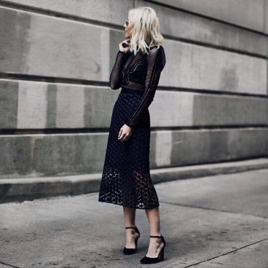 Edgy Eyelet & Mesh Look