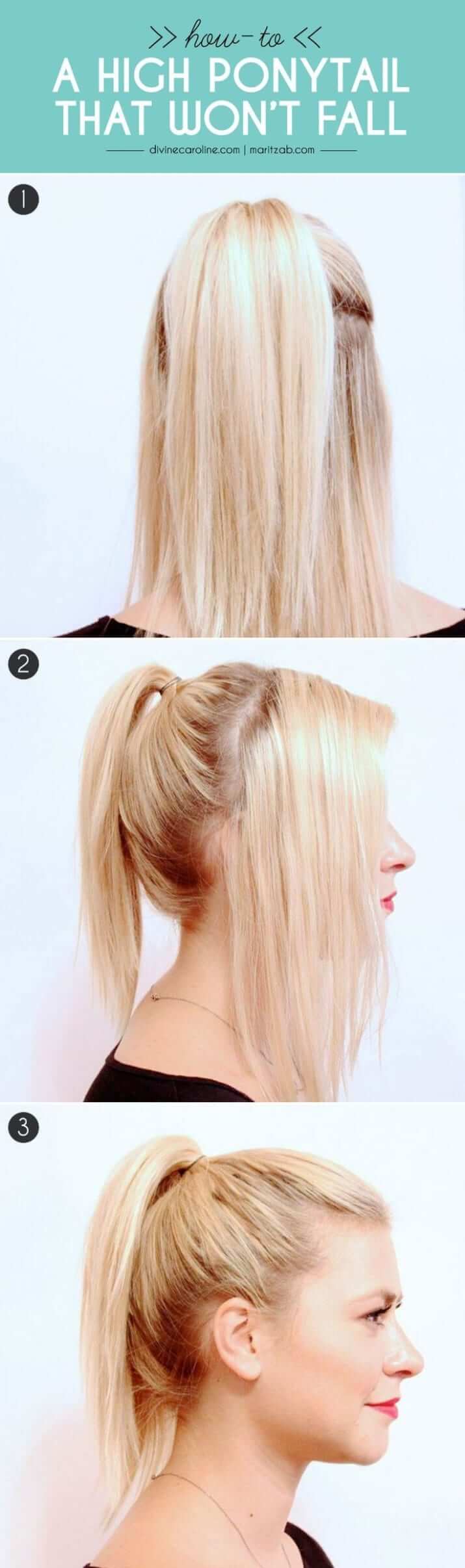 25 Cute Ponytail Tutorials Anyone Can Do