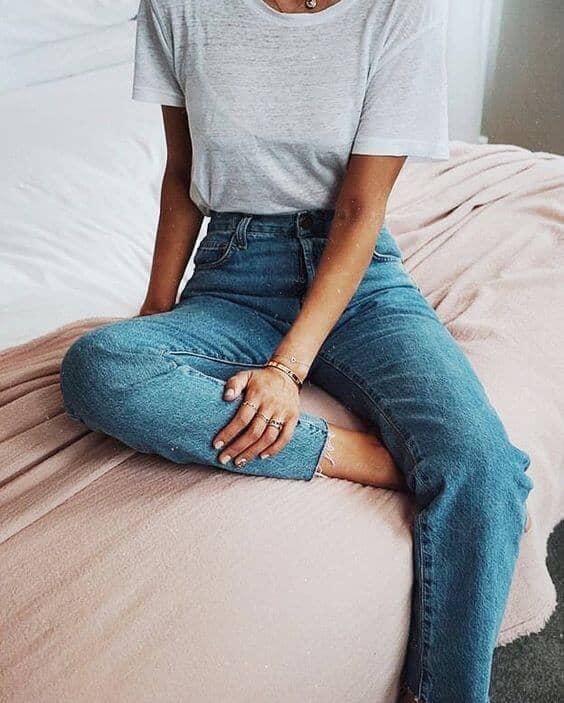 Comfy Tee And Old Jeans