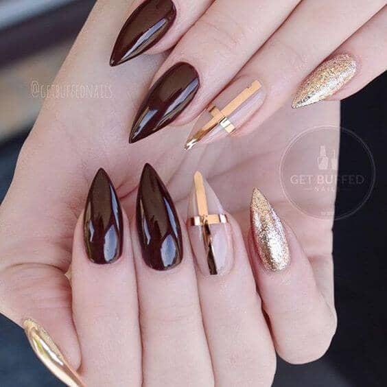 Metallic Claw Nails